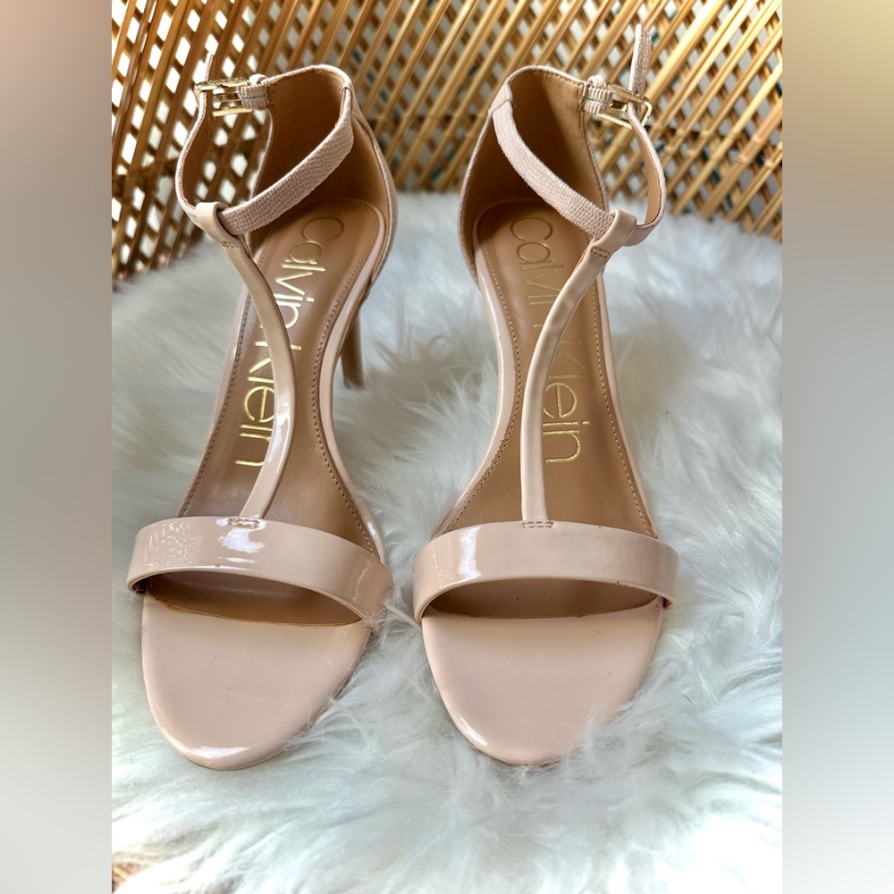 Calvin Klein Women's Nude Heeled Sandals Size 8.5